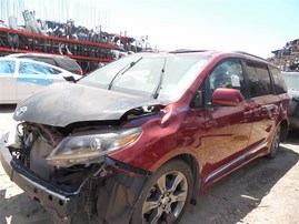 2016 Toyota Sienna SE Burgundy 3.5L AT 2WD #Z24687